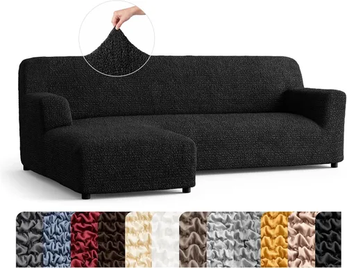 Vista 41 de PAULATO BY GA.I.CO. Funda para Sofá Seccional - Funda para Sofá Chaise en Forma de L - Fundas Lavables para Sofá de Esquina - Funda Elástica