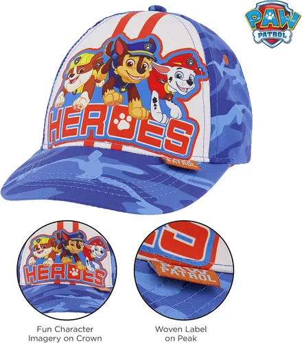 Vista 5 de Paw Patrol Toddler Sun Hat or Kids Baseball Cap and Matching Bucket Hat for Beach Age 2-4