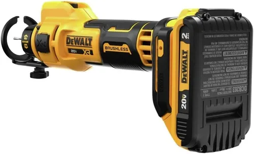 Vista 5 de DEWALT 20V MAX Herramienta de corte para paneles de yeso, herramienta de recorte, 2 baterías y cargador incluidos (DCE555D2)