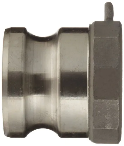 Vista 2 de Dixon 100-A-SS Acero Inoxidable 316 Boss-Lock Tipo A Leva y Ranura Manguera de Acoplamiento, Enchufe de 1" x 1" NPT Hembra