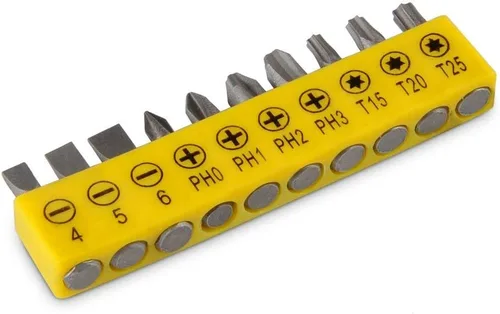 Vista 4 de PH4# - Juego de brocas cortas con soporte para tornillos Walfront 10 piezas 8x2.5x1 para taladros y varillas de extensión