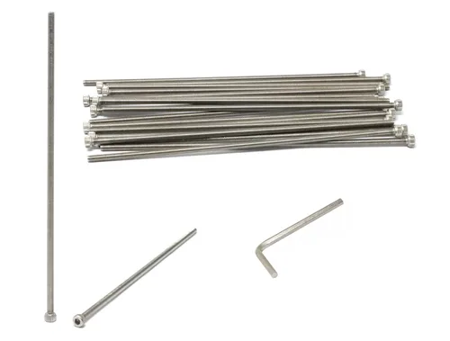 Vista 260 de iexcell Kit de tornillos de cabeza hexagonal de acero inoxidable 304, 100 unidades M2 x 0.157 in, paso de rosca de 0.016 in