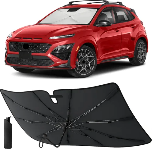 Vista 41 de EcoNour Parasol plegable para parabrisas de Mazda 3 2014-2016 2017 2018, parasol para ventana delantera de automóvil, protección UV, bloqueador