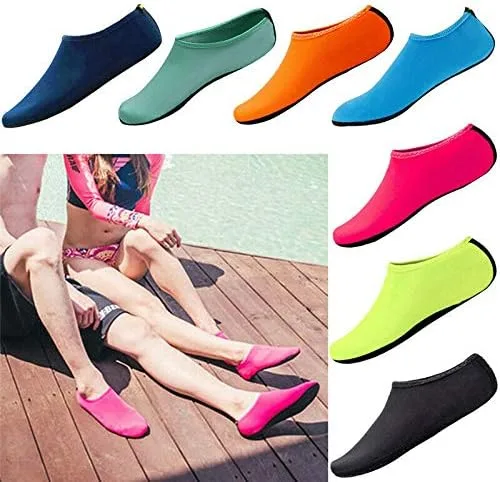 Vista 7 de Zapatos deportivos acuáticos de secado rápido, calcetines de yoga sin cordones para hombres, mujeres y niños