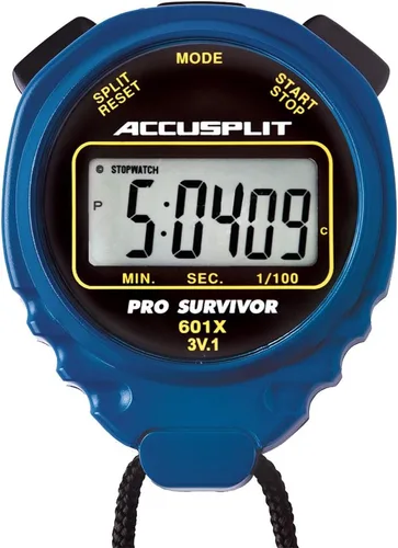 Vista 9 de Reloj cronómetro Accusplit Pro Survivor A601X, con pantalla extragrande