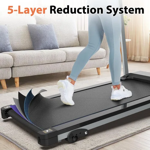 Vista 5 de Home Foldable Treadmill with Incline, Folding Treadmill for Home Workout, Electric Walking Treadmill Machine 15 Preset or Adjustable Programs 250 LB