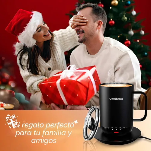 Vista 8 de Vsitoo S3 Pro - Taza de café autocalentable de 16 onzas con sensación automática que se calienta a 120-150 ℉ 2-4 Hour Battery, 5400mAh, IPX7