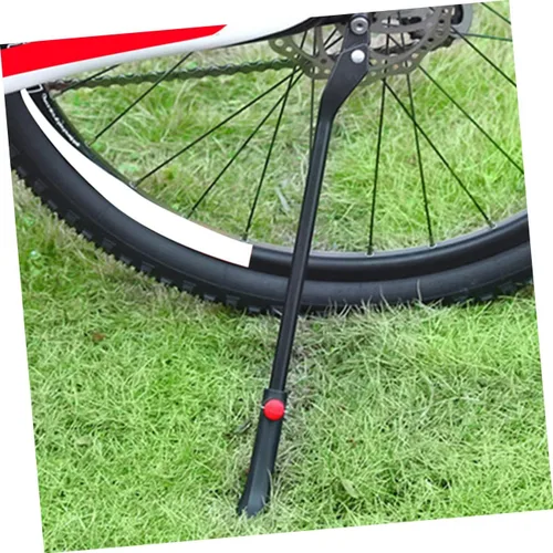 Vista 6 de Kisangel Accesorios de bicicleta de montaña Aleación de aluminio Kickstand Bike Kickstand Soporte lateral telescópico Pies antideslizantes Ajuste