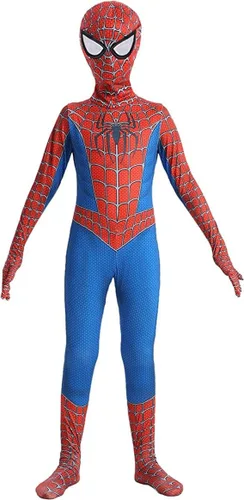 Vista 2 de FXBCOS Disfraz de Spider Zentai de elastano, disfraz de Halloween