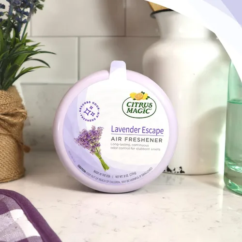 Vista 2 de Citrus Magic Ambientador sólido absorbente de olores, Lavender Escape, 8 onzas (paquete de 3)