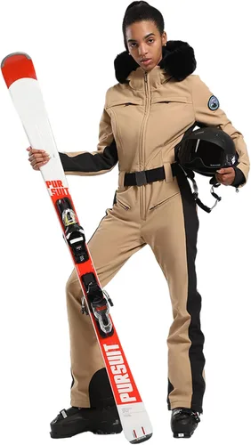 Vista 27 de GSOU SNOW Traje de esquí para mujer, traje de nieve de una pieza, para snowboard, delgado, aislante, impermeable, resistente al viento