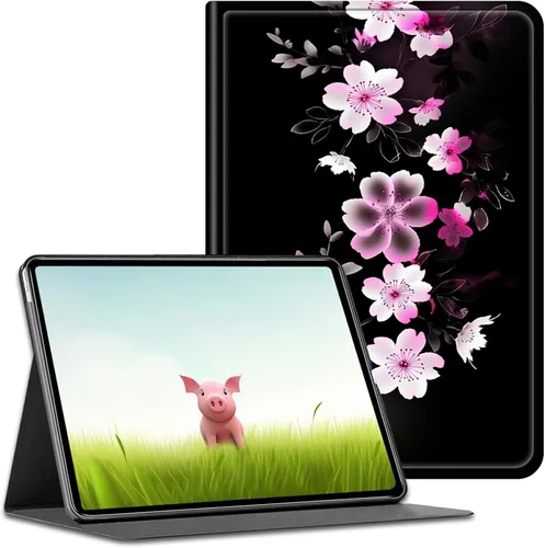 Vista 54 de Funda para tablet Amazon Kindle Fire HD 8/HD 8 Plus versión 2022/2020 (12ª/10ª generación), fundas antideslizantes multiángulo con función de Pinos