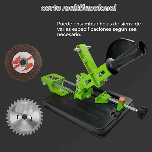 Vista 5 de Abrazadera de soporte de amoladora ajustable de 45 ° para amoladora angular de 3.937-4.921 in