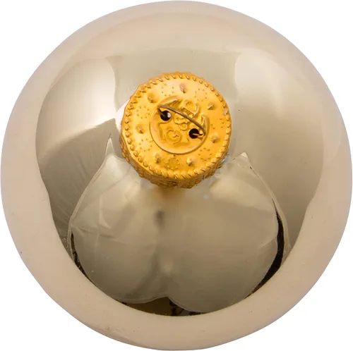 Vista 4 de Kurt Adler - Juego de 6 bolas de cristal dorado brillante, 2.559 in