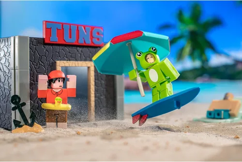 Vista 5 de Roblox Colección de acción - Arsenal: Operation Beach Day Deluxe Playset [Incluye artículo virtual exclusivo]