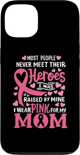 Vista 7 de Breast Cancer Awareness Wear Pink for My Mom Support Kids Case for iPhone 17