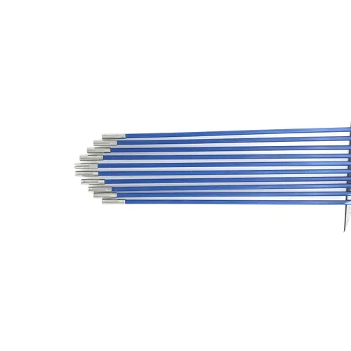 Vista 3 de Kit de cinta de pescado de fibra de vidrio, extractor de cable conectable, diámetro de 0.197 in, 33 pies, rosca de conector M4, empuje, varillas