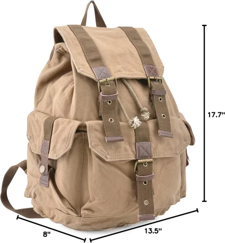 Vista 55 de Gootium 21101 - Mochila de lona gruesa de alta densidad