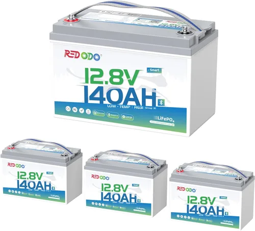 Vista 13 de Redodo Batería de litio Bluetooth inteligente de 12 V 50 Ah LiFePO4 para motor de arrastre, protección contra bajas temperaturas, vida útil de 10