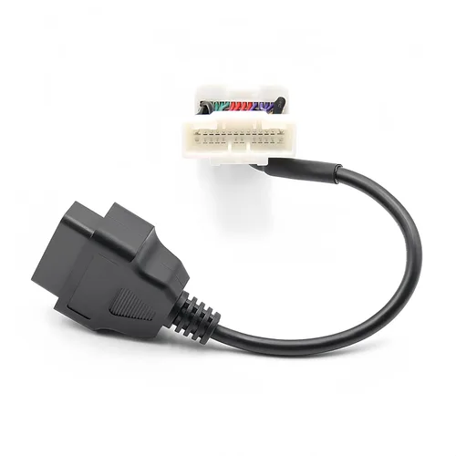 Vista 5 de Cable de diagnóstico OBD2 de 11.8 in para Tesla Modelo Y y Modelo 3 (2019 y después), compatible con escáner OBD2, lector de código OBDII, OBDLink