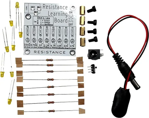 Vista 3 de Aprender a soldar Tablero de aprendizaje electrónico: resistencia Kit STEM Practica la soldadura y aprende electrónica