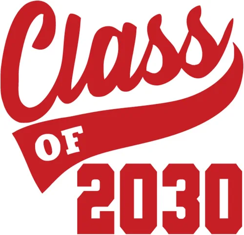 Vista 13 de Adhesivo de graduación para planchar, calcomanía para camisa de clase de 2030, parche de graduación HTV para graduados, color de tamaño de selección