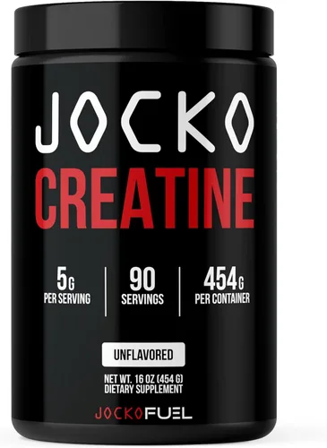Vista 2 de Jocko Fuel Paquete – Polvo de proteína de vainilla Mölk + polvo de monohidrato de creatina para hombres y mujeres – Paquete para rendimiento