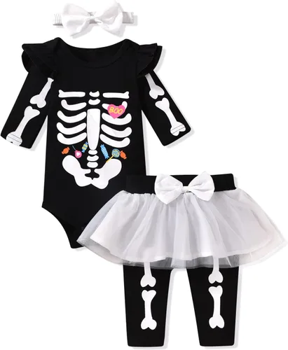 Vista 11 de Aalizzwell Ropa para bebé niña Día de San Patricio Negro