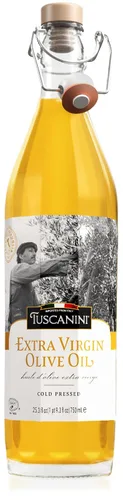 Vista 4 de Tuscanini Aceite de oliva italiano extra virgen prensado en frío, 25.3 onzas (paquete de 2) Ultra-Premium sin filtrar Sin OMG Para ensaladas