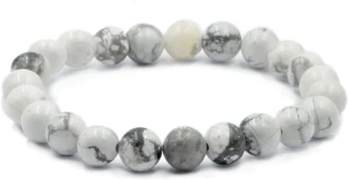 Vista 12 de AD Beads Pulsera elástica de cuentas redondas de piedras preciosas naturales, curación Reiki, 0.315 in Azul aguamarina
