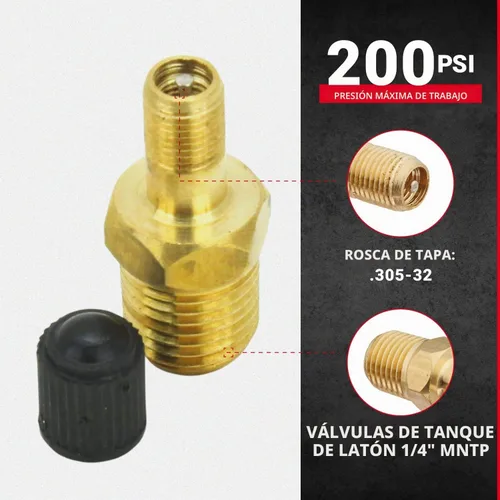 Vista 5 de Milton Válvula de tanque NPT 1/4 pulgadas – 2