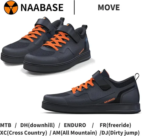 Vista 5 de Men's Women's MTB Mountain Bike Cycling Shoes for Flat Pedals,Perfect for Free Riding Mountain Biking DH Enduro Cross Trail Commuter BMX