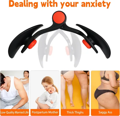 Vista 7 de Entrenador pélvico para hombres y mujeres, ejercitador de muslo, cadera, piernas, ejercitador de suelo pélvico, fortalecedor muscular, tónicos