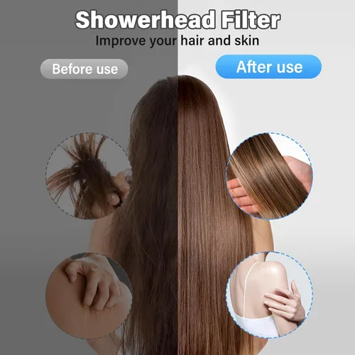 Vista 3 de Cartucho de filtro de ducha de carbono, 1 unidad, compatible con sistema de filtro de ducha, reduce el cloro, metales pesados y otras impurezas