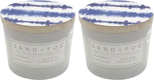 Vista 31 de Sand + Fog Vela perfumada - Chai – Aromas adicionales y tamaños – Mecha 100% de algodón sin plomo - Velas de lujo en frasco para refrescar el aire