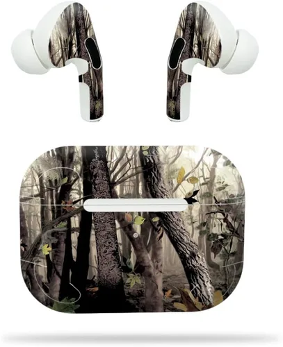 Vista 10 de MightySkins - Compatible con Apple Airpods Pro - Negro Camo Funda protectora de vinilo duradera y única Fácil de aplicar, quitar y cambiar