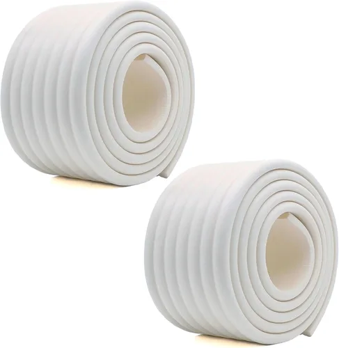Vista 7 de M2cbridge Cobertura Multifuncional para Bordes y Esquinas, Protector de Seguridad para Bebés, DIY (Negro 4 m) Parachoques NBR de alta densidad