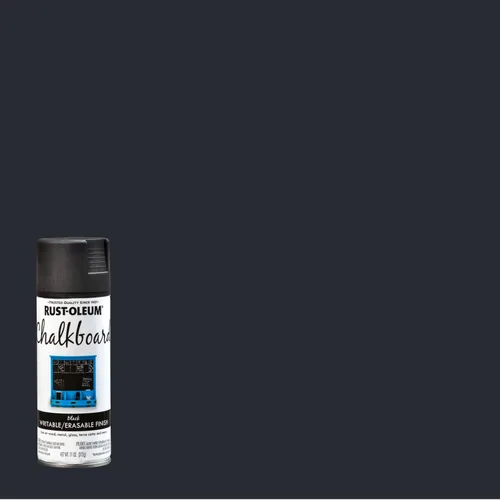 Vista 2 de Rust-Oleum 1913830 Pintura en aerosol para pizarra, 11 onzas, color negro