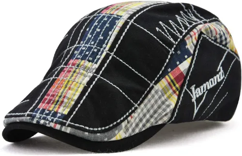 Vista 10 de M MOACC Sombrero de boina de algodón con hebilla de algodón ajustable Newsboy Sombreros Cabbie Gatsby Cap