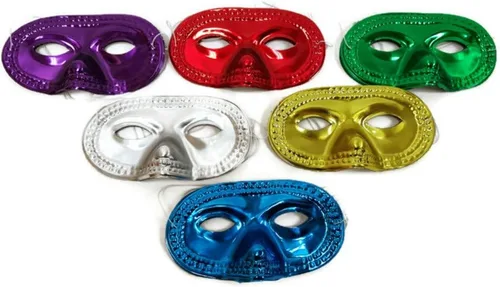 Vista 3 de Máscaras de disfraces, máscaras metálicas, máscaras de plumas