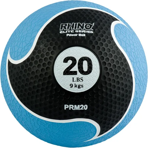 Vista 8 de Champion Sports Rhino Elite Medicine Ball – Textured Surface, Superior Grip, Hollow Synthetic Rubber for Consistent Bounce & Durability, Multiple