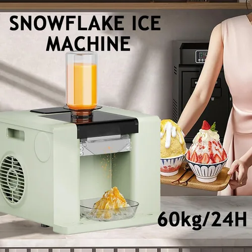 Vista 2 de Ice Shaver Machine - Electric Smoothie Maker for Shaved Ice, 60 Kg/Day, Ideal for Restaurants, Dining Cars and Home Use,Green