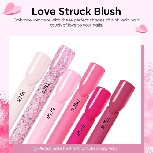 Vista 3 de Modelones Polvo acrílico rosa de 6 colores, kit de polvo de uñas acrílico neón con purpurina de verano, polvo de uñas acrílico para el día de San