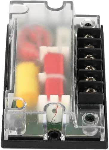 Vista 8 de Divisor de frecuencia de altavoz de coche, divisor de frecuencia de audio de 2 vías para automóvil, filtro de sonido, accesorios para automóviles
