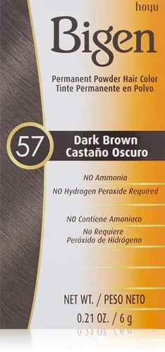 Vista 3 de Bigen - Tinte permanente en polvo, castaño claro #46, 0.21 onzas