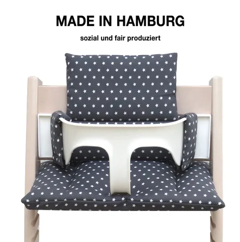 Vista 2 de Blausberg Baby - Juego de Cojines para Trona Tripp Trapp de Stokke - Anthracite