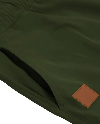 Vista 3 de Pantalones cortos de algodón para hombre, estilo casual, de ajuste clásico, con 4 bolsillos, para verano, playa