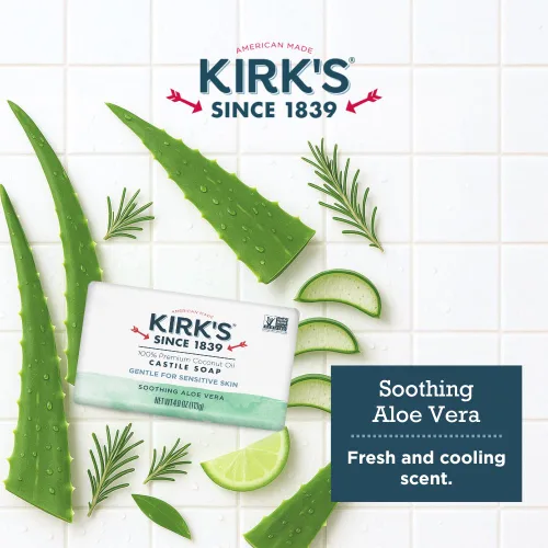 Vista 5 de Original Coco Castile jabón con aloe vera de Kirk