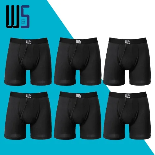 Vista 2 de Warriors & Scholars - Calzoncillos tipo bóxer para hombre, paquete de 6 calzoncillos bóxer para hombre, calzoncillos bóxer para hombre, calzoncillos