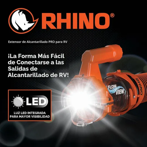 Vista 2 de Camco Rhino RV Extensión de manguera de alcantarillado PRO - Extensión
